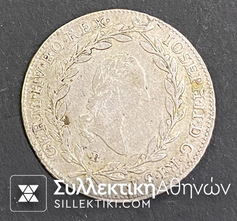 ΑΥΣΤΡΙΑ 20 ΚΡ. 1787 VF++